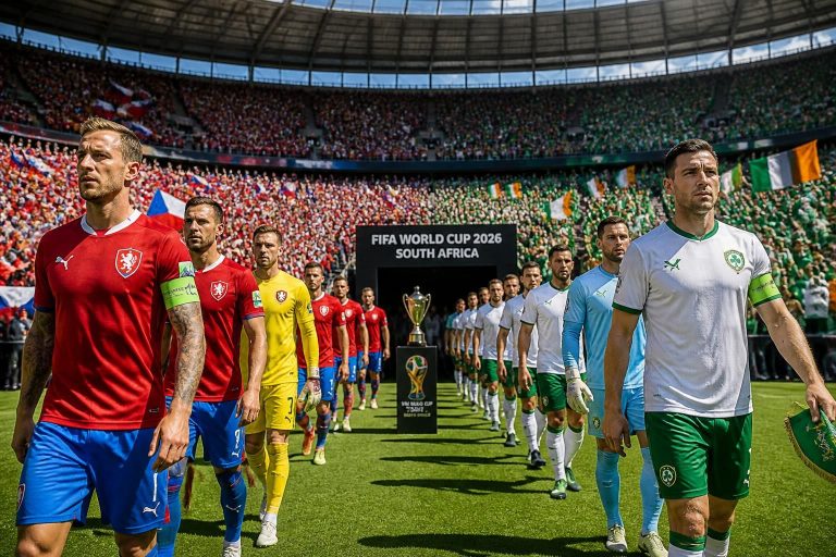 prognose zum sieger der begegnungen tschechien vs. republik irland und dänemark vs. nordmazedonien für die fußball-wm 2026 in südafrika. analysen und vorhersagen zu den qualifikationsspielen.