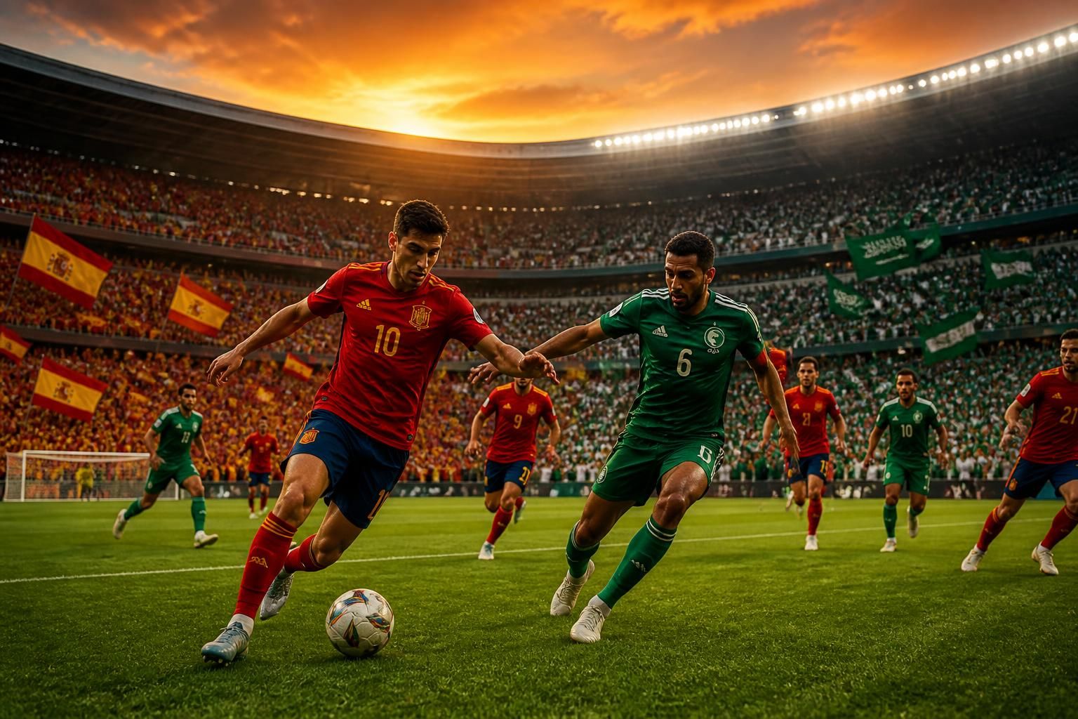 erfahren sie die wm-prognose für spanien gegen saudi-arabien 2026: chancen, erwartungen und expertenanalysen zum mit spannung erwarteten aufeinandertreffen.